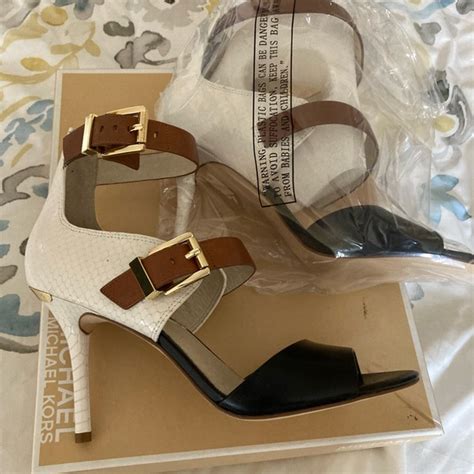 Michael Kors Adriana Ankle Strap Heels Size 9.5 